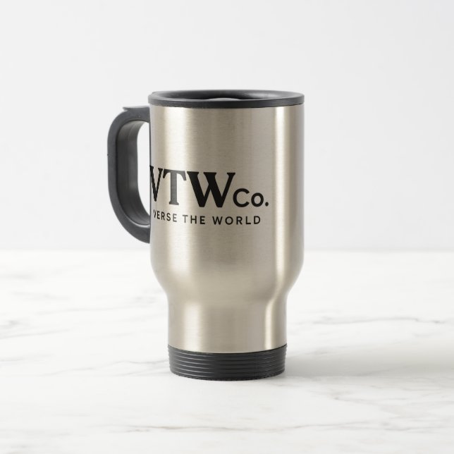 VTW Co. Tumbler Travel Mug (Front Left)