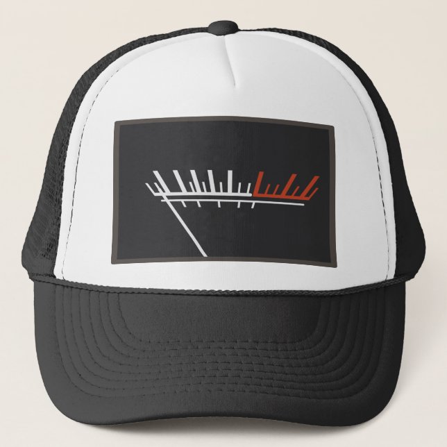 VU Meter Analog Volume Audiophile Gift Trucker Hat (Front)