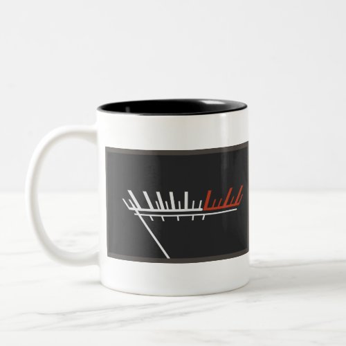 VU Meter Analog Volume Audiophile Gift Two_Tone Coffee Mug