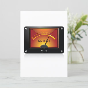 VU Meter Output Gauge Audio Level Meter Invitation
