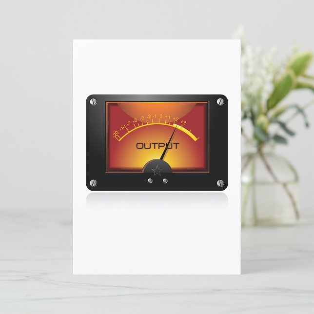 VU Meter Output Gauge Audio Level Meter Invitation (Creator Uploaded)