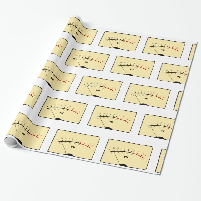 VU meter Wrapping Paper (Unrolled)