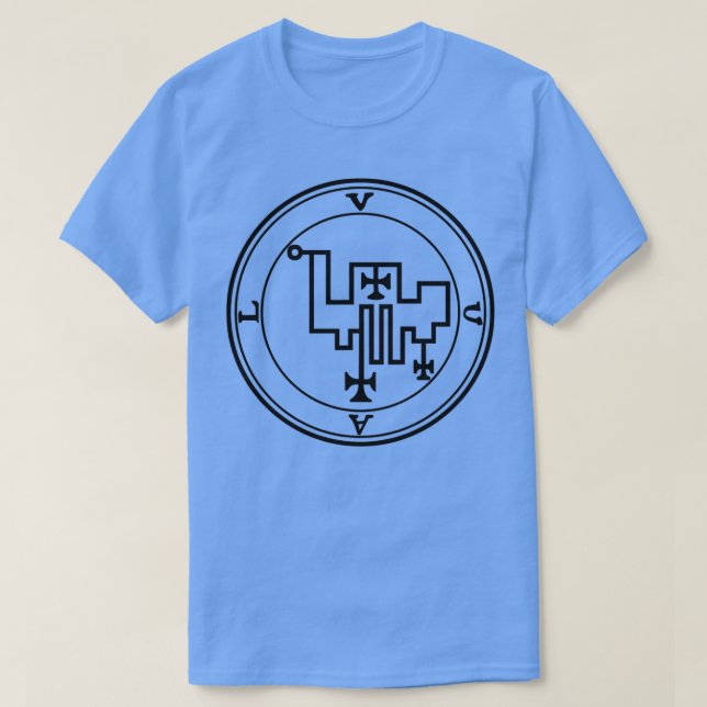 Vual Sigil Gives the Love of Women Black T-Shirt (Design Front)