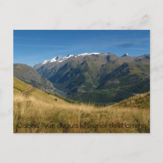 Vue depuis Signal de l'homme, Oisans : vue.. Postcard