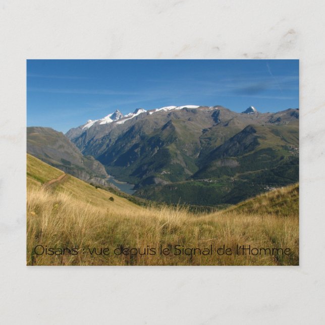 Vue depuis Signal de l'homme, Oisans : vue.. Postcard (Front)