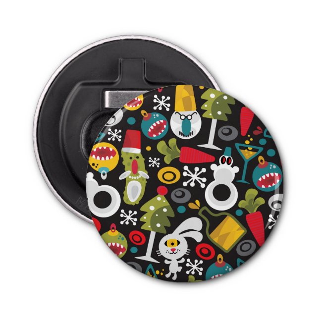 vUgly Christmas and Happy New Year Bottle Opener (Front)