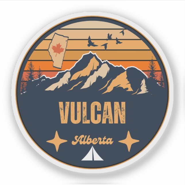 Vulcan, Alberta Sticker (Front)