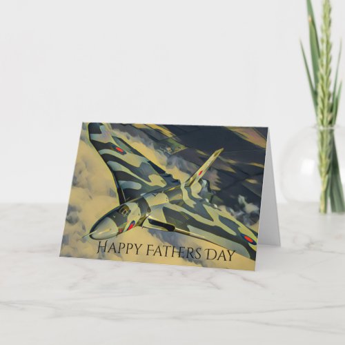 Vulcan Bomber Fathers Day Card