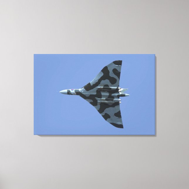 Vulcan bomber in flight canvas print (Front)