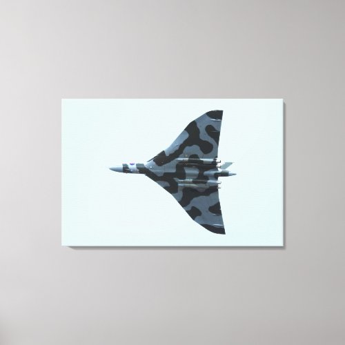 Vulcan bomber in flight canvas print