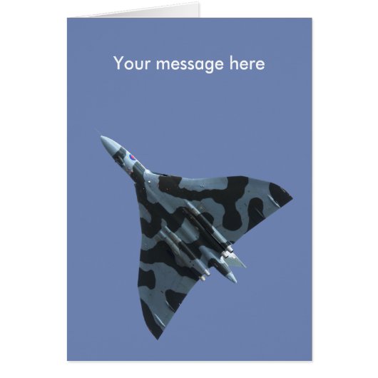 Vulcan bomber in flight cards (Front)