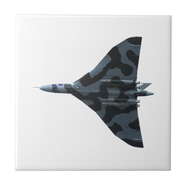 Vulcan bomber in flight ceramic tile (Front)