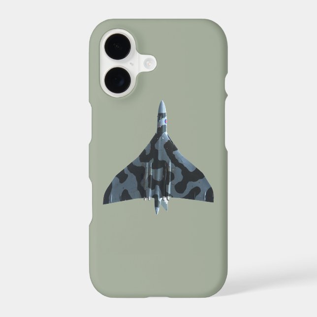 Vulcan bomber in flight iphone case (Back)