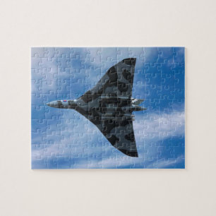 Vulcan bomber in flight jigsaw puzzle