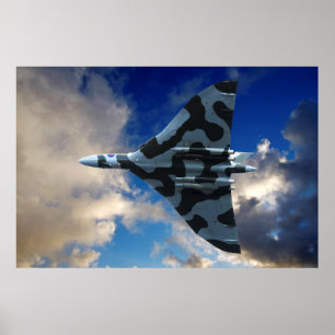 Vulcan bomber in flight poster