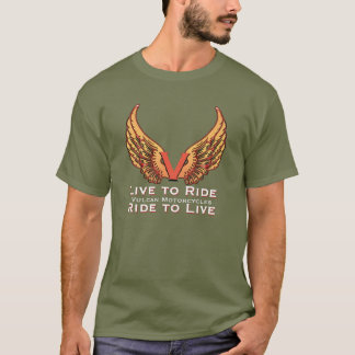 Vulcan motorcycle - Live to Ride Ride to Live T-Shirt