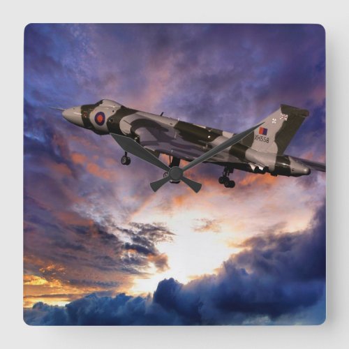 Vulcan Take Off Square Wall Clock