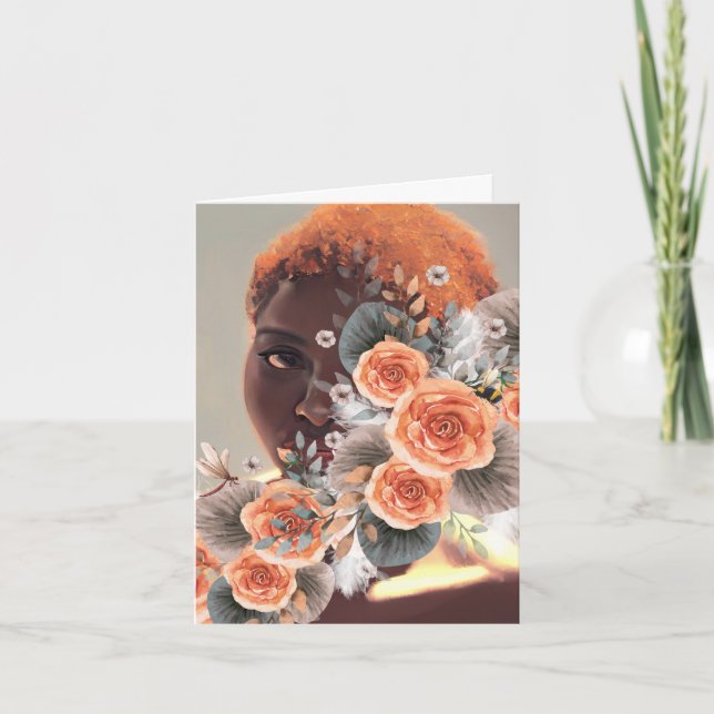 vulnerABLE African American Woman Blank Notecards (Front)