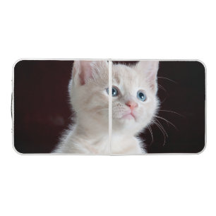 Vulnerable White Kitten Beer Pong Table