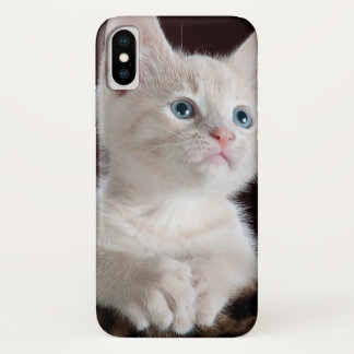 Vulnerable White Kitten iPhone X Case