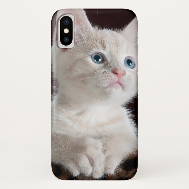 Vulnerable White Kitten Case-Mate iPhone Case (Back)