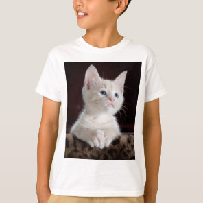 Vulnerable White Kitten T-Shirt