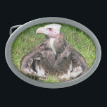 VULTURE BELT BUCKLE<br><div class="desc">A photographic design of a beautiful Ruppell's griffon vulture. A bird of prey native to Africa.</div>