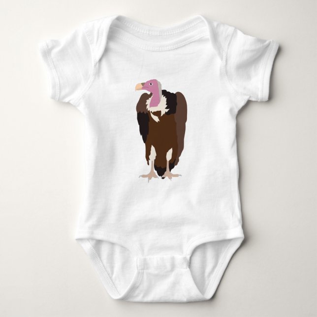 Vulture Bird Illustration  Baby Bodysuit (Front)