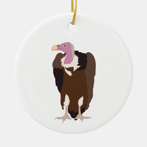 Vulture Bird Illustration  Ceramic Ornament