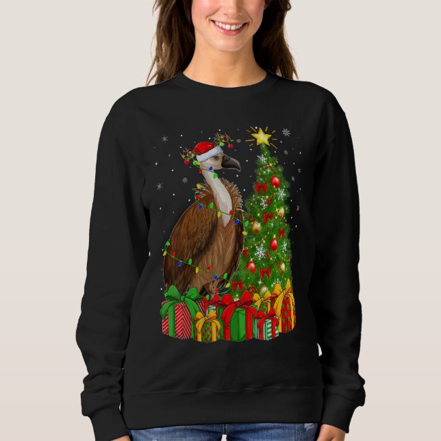 Vulture Bird   Xmas Holiday Santa Vulture Christma Sweatshirt (Front)