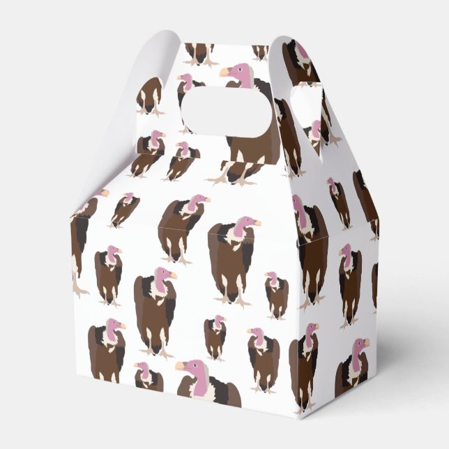 Vulture Birds Pattern   Favor Boxes (Front Side)