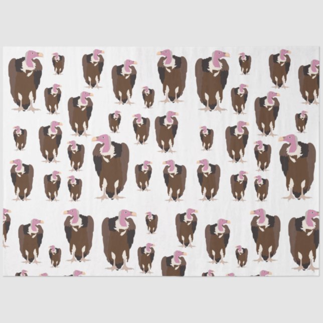 Vulture Birds Pattern  Tissue Paper (Front)