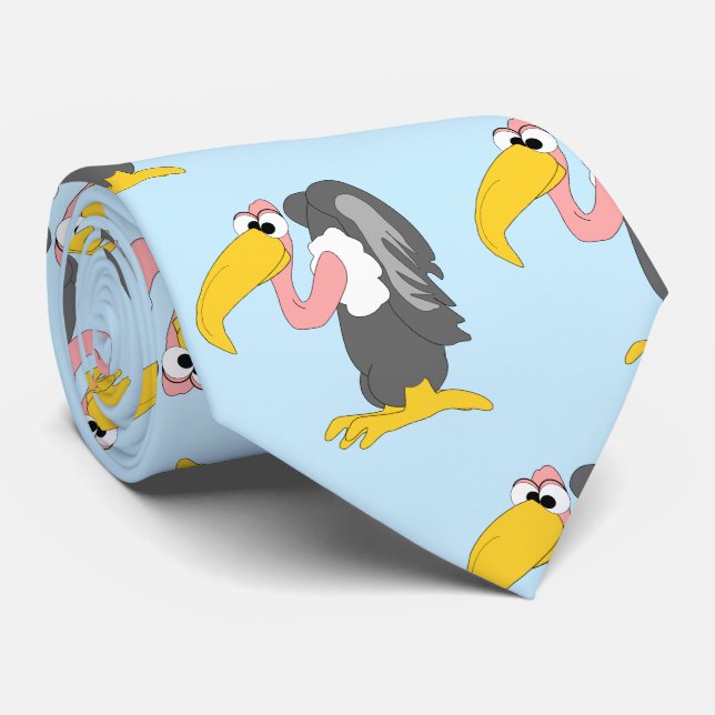Vulture Design Neck Tie (Rolled)