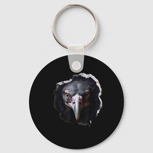 Vulture Face  Keychain (Front)