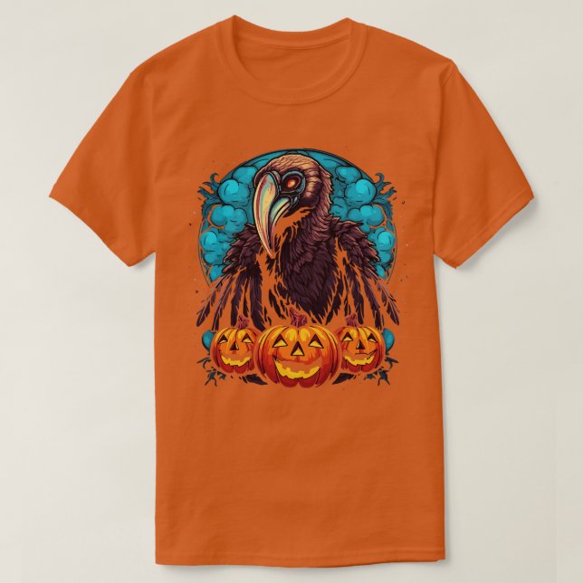 Vulture Halloween T-Shirt (Design Front)