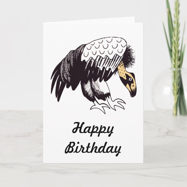 Vulture Illustration Card (Front)