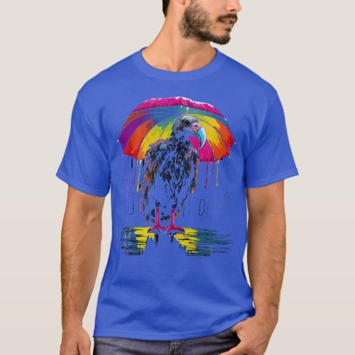 Vulture Rainy Day With Umbrella T_Shirt