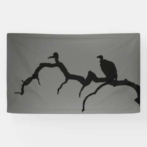 Vulture Silhouette Banner