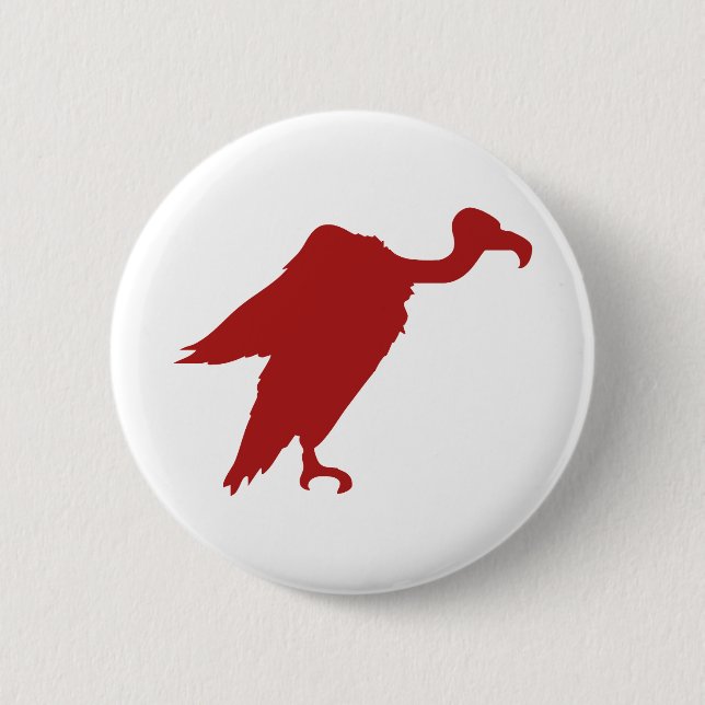 Vulture Silhouette Button (Front)