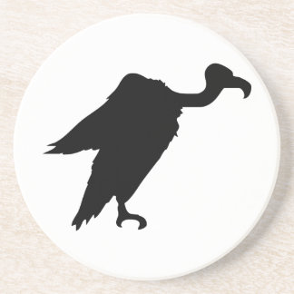 Vulture Silhouette Drink Coaster