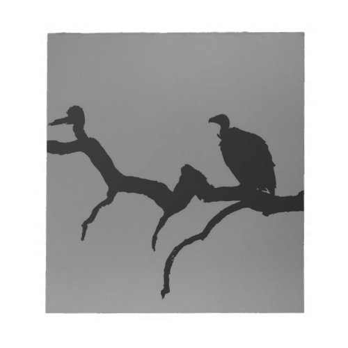 Vulture Silhouette Notepad