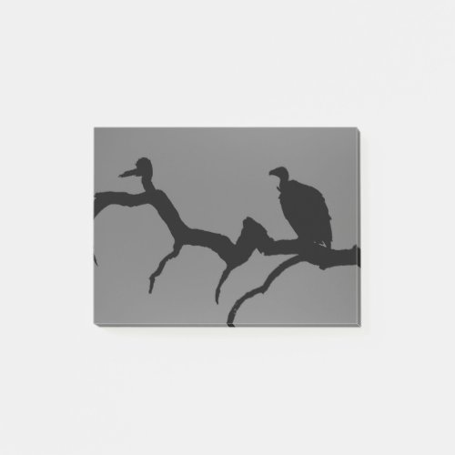 Vulture Silhouette Post_it Notes