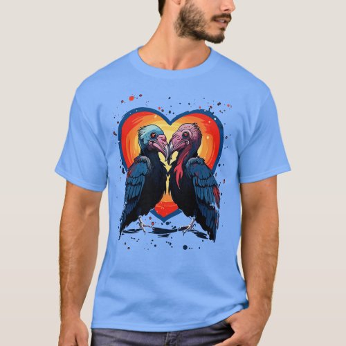Vulture Valentine Day T_Shirt