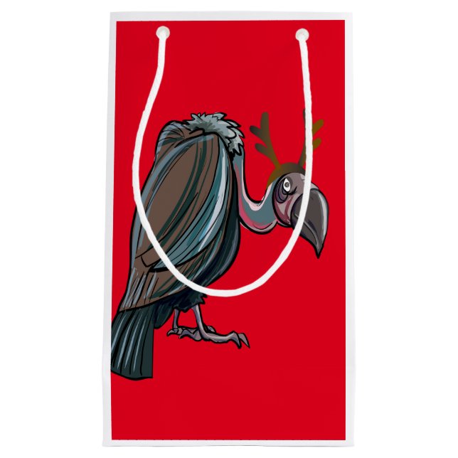 Vulture with Antlers gift bag (Front)