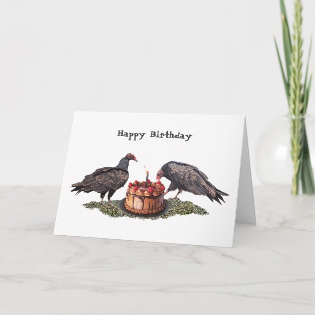 Vultures Birthday Card (Front)