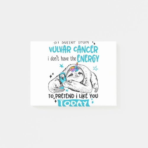 Vulvar Cancer Awareness Month Ribbon Gifts Post_it Notes