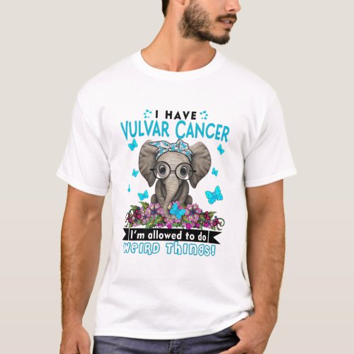 Vulvar Cancer Awareness Month Ribbon Gifts T_Shirt