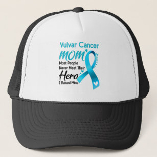 Vulvar Cancer Awareness Month Ribbon Gifts Trucker Hat