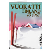 Vuokatti Finland ski poster (Front)
