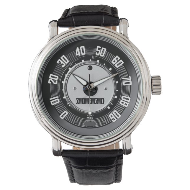 VW Volkswagen Beetle Superbug Classic Speedometer Watch (Front)